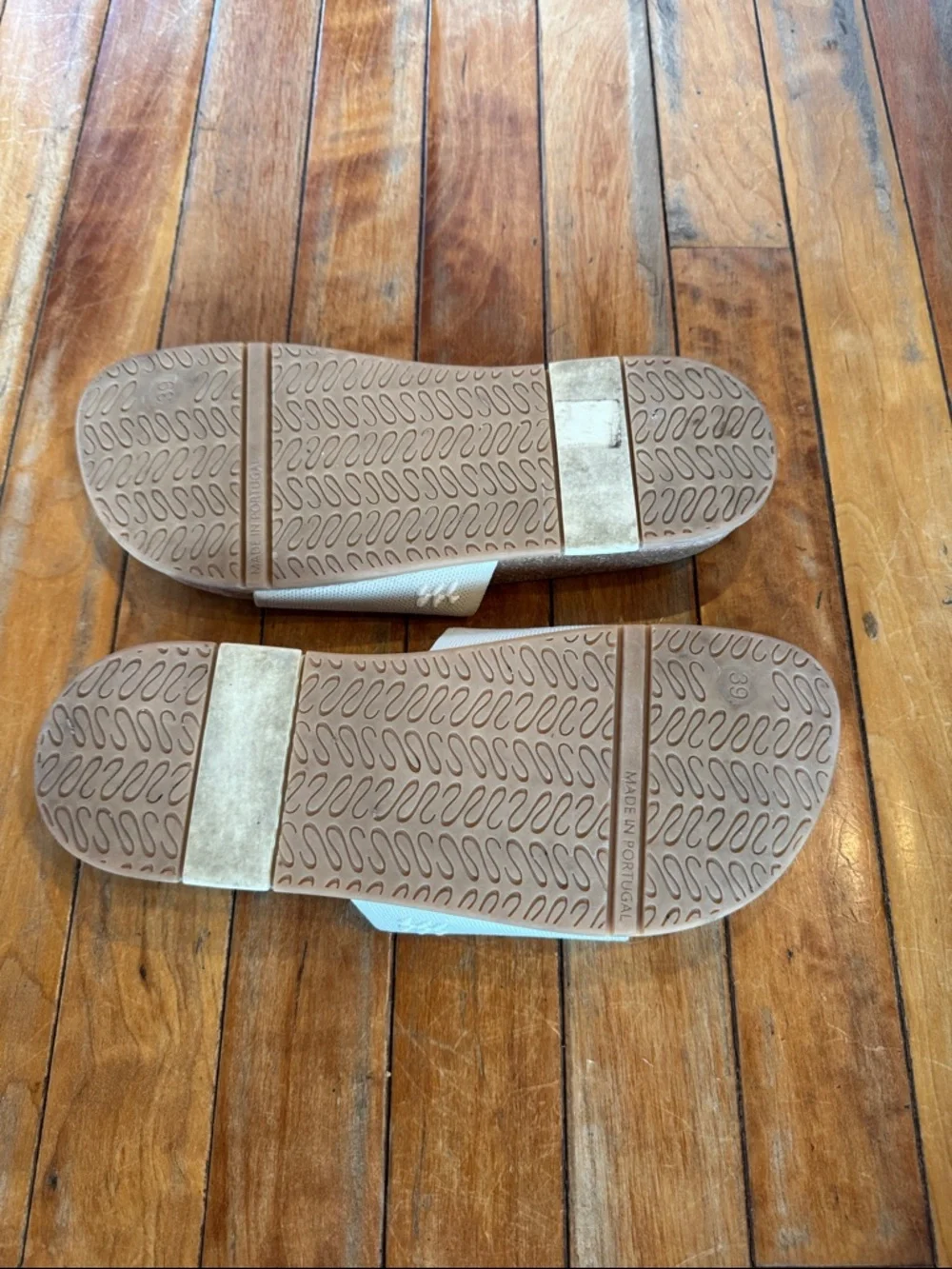 Message White Slide Sandals for Women - Picture 3 of 4
